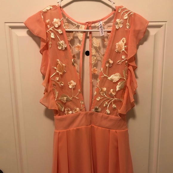 Lucy in the Sky Other - Lucy in the Sky coral romper SIZE LARGE